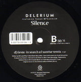 Delerium Featuring Sarah McLachlan : Silence (Remixes By Airscape And Dj Tiësto) (12", Single)