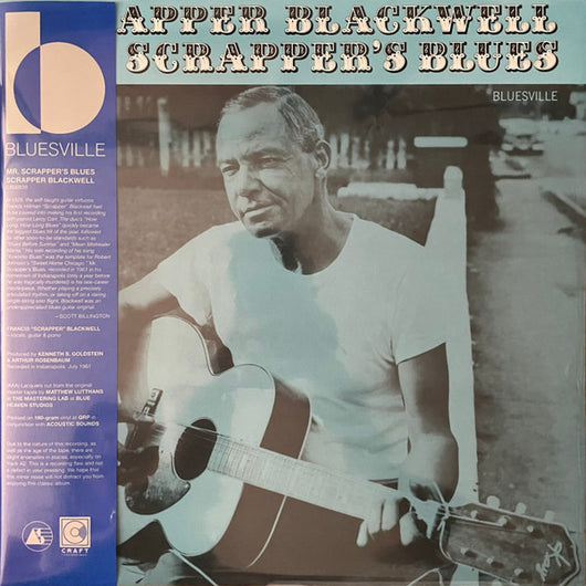 Scrapper Blackwell : Mr. Scrapper's Blues (LP, Album, Mono, RE, 180)