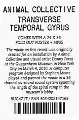 Animal Collective : Transverse Temporal Gyrus (12", EP, RSD, Ltd)