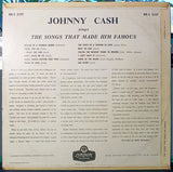 Johnny Cash : Sings The Songs That Made Him Famous (LP, RP, M/T)