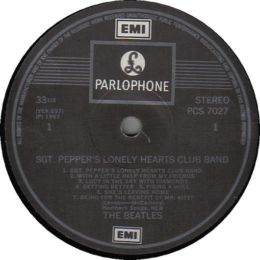 The Beatles : Sgt. Pepper's Lonely Hearts Club Band (LP, Album, RP)