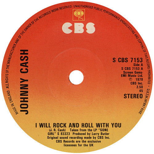 Johnny Cash : I Will Rock And Roll With You / A Song For The Life (7