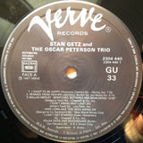 Stan Getz And The Oscar Peterson Trio : Stan Getz And The Oscar Peterson Trio (LP, Album, Mono, RE)