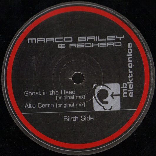Marco Bailey & Redhead : Ghost In The Head (12