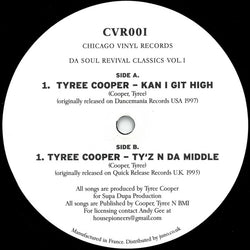 Tyree Cooper : Da Soul Revival Classics Vol.1 (12