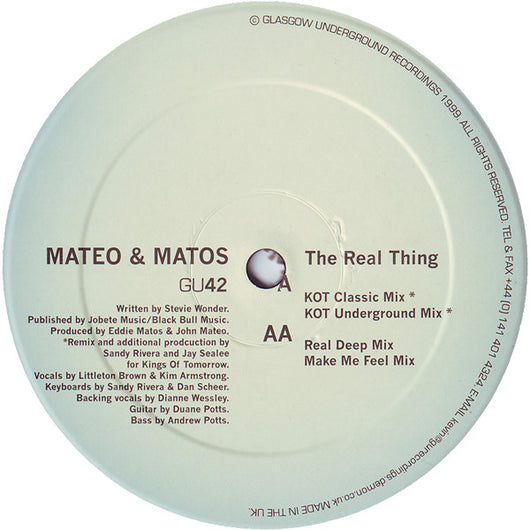 Mateo & Matos : The Real Thing (12