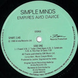 Simple Minds : Empires And Dance (LP, Album)