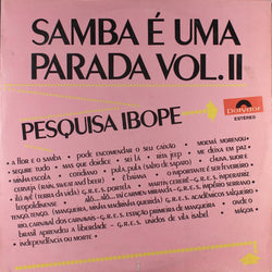Os Caretas : Pesquisa Ibope (Samba É Uma Parada Vol. II) (LP, Album)