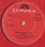 The Style Council : Speak Like A Child (7", Single)