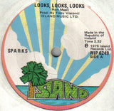 Sparks : Looks, Looks, Looks (7", Single, M/Print)