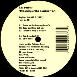 B.R. Posse : Dreaming Of The Bassline E.P. (12