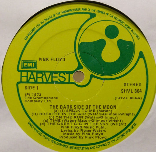 Pink Floyd : The Dark Side Of The Moon (LP, Album, RE)