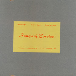 Antoine Griffoni, Les Chanteurs De L'Association Corse 