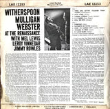 Witherspoon*, Mulligan*, Webster* : Witherspoon, Mulligan, Webster At The Renaissance (LP, Album, Mono)