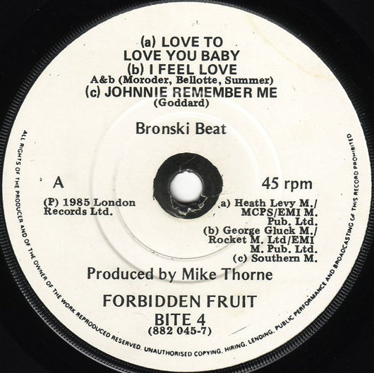 Bronski Beat, Marc Almond : I Feel Love (7