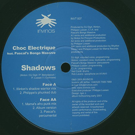 Choc Electrique Feat. Pascal's Bongo Massive : Shadows (12