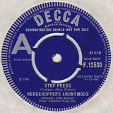 Hedgehoppers Anonymous : Stop Press (7", Single, Promo)