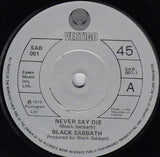 Black Sabbath : Never Say Die (7", Single)