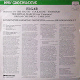 Sir Edward Elgar, Sir Adrian Boult, London Philharmonic Orchestra : Overtures (LP, Album, Comp, RE)