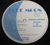 Dennis Brown : Words Of Wisdom (LP, Album, RE)