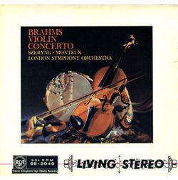 Johannes Brahms, Henryk Szeryng, Pierre Monteux & London Symphony Orchestra : Violin Concerto (LP)