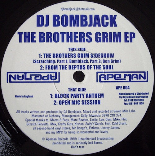DJ Bombjack : The Brothers Grim EP (10