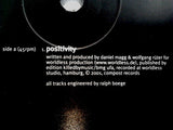 Worldless People : Positivity (12")