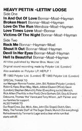 Heavy Pettin : Lettin Loose (Cass, Album)