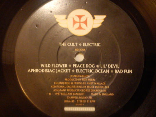 The Cult : Electric (LP, Album, Gat)