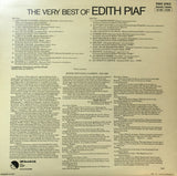 Edith Piaf : The Very Best Of Edith Piaf (LP, Comp, Mono)