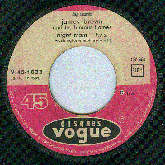James Brown & The Famous Flames : Night Train / Shout And Shimmy (7