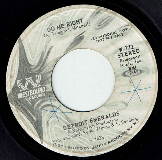 Detroit Emeralds : Do Me Right / Just Now And Then (7