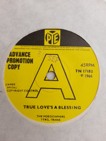 The Hoedowners Featuring Frank Mangan : True Love's A Blessing (7