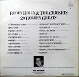 Buddy Holly & The Crickets (2) : 20 Golden Greats (LP, Comp)