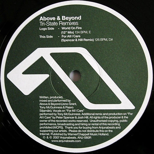 洋楽 Above & Beyond - Tri-State Remixes 12