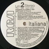 I Cantori Moderni Di Alessandroni - Gen Rosso - Giorgio Onorato - Marcello Donato : Ricordo Di Roma E Dei Santuari D'Italia (LP, Promo, Gat)