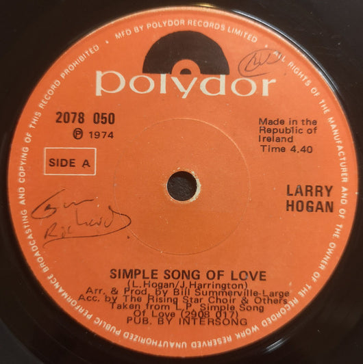 Larry Hogan : Simple Song Of Love (7
