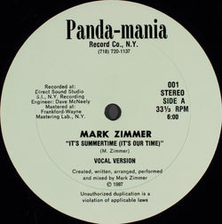 Mark Zimmer (2) : It's Summertime (It's Our Time) (12