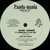 Mark Zimmer (2) : It's Summertime (It's Our Time) (12")