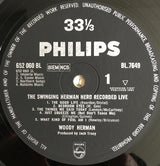 Woody Herman : The Swinging Herman Herd-Recorded Live (LP, Album, Mono)