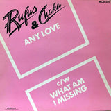 Rufus & Chaka* : Any Love (Full Length Version) (12", Bla)