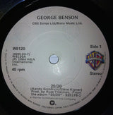 George Benson : 20/20 (7", Single)