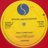 Ramones : Don't Come Close (12", Single, Ltd, Red)