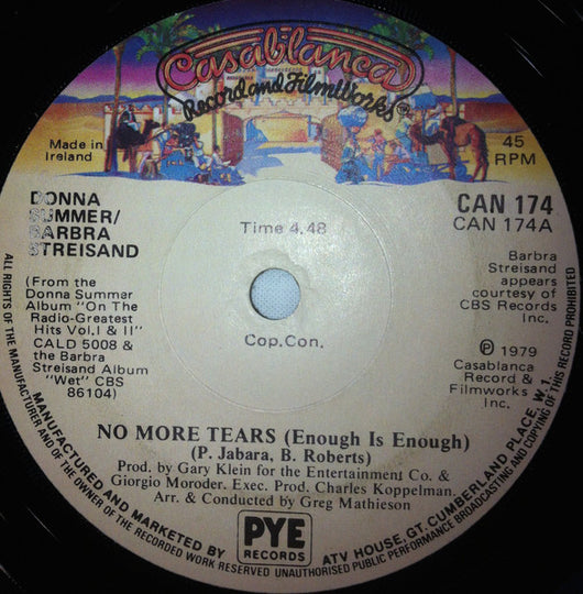 Barbra Streisand & Donna Summer : No More Tears (Enough Is Enough) (7