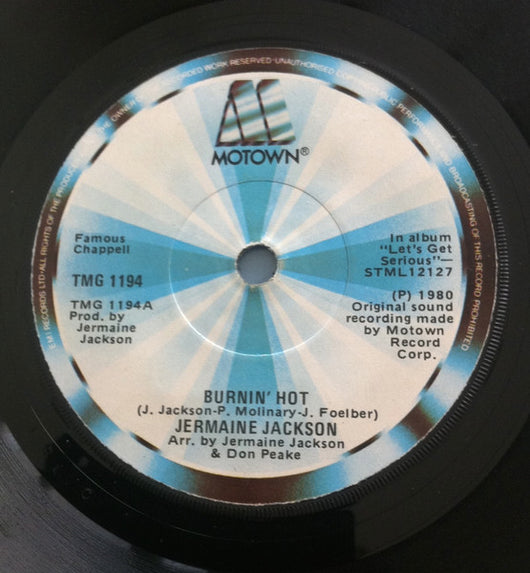 Jermaine Jackson : Burnin' Hot (7