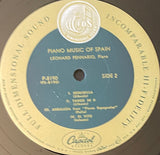 Leonard Pennario : Piano Music Of Spain (LP, Album, Mono)