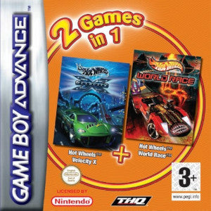 Hot Wheels Velocity X & World Racer - Gameboy Advance
