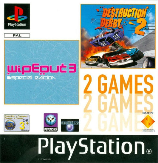 Wipeout 3 Special Edition & Destruction Derby 2 - PS1