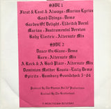 Sisters Of Mercy – Saints And Martyrs - Unofficial