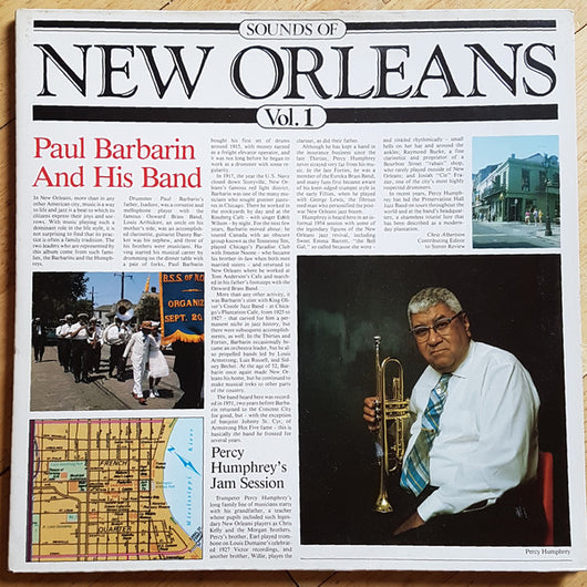 Paul Barbarin And His Band* : Sounds Of New Orleans Vol. 1 (LP, Gat)